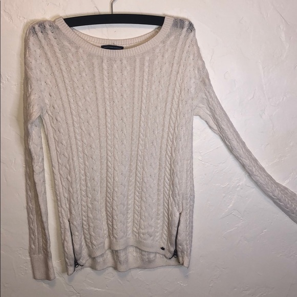 American Eagle Outfitters off-white knit sweater - Picture 4 of 11